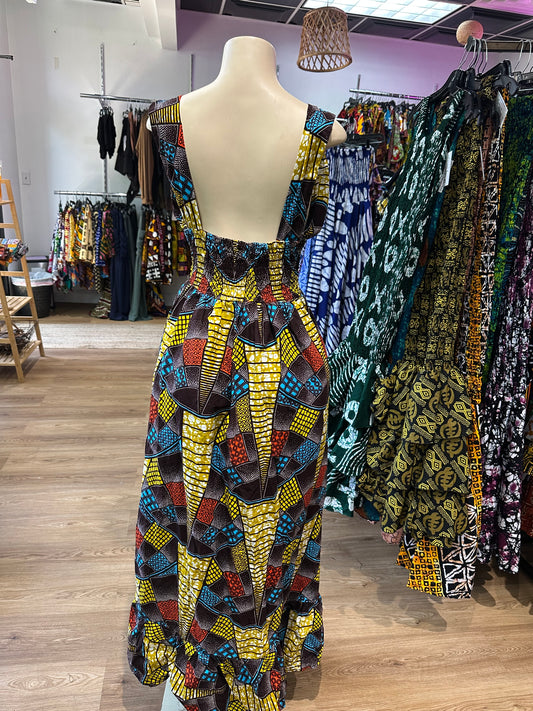 Halter backless dress