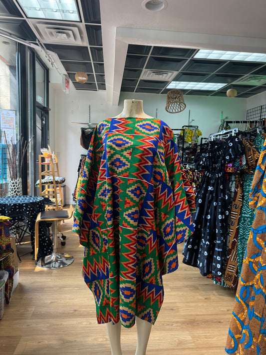 Batwing dress rainbow