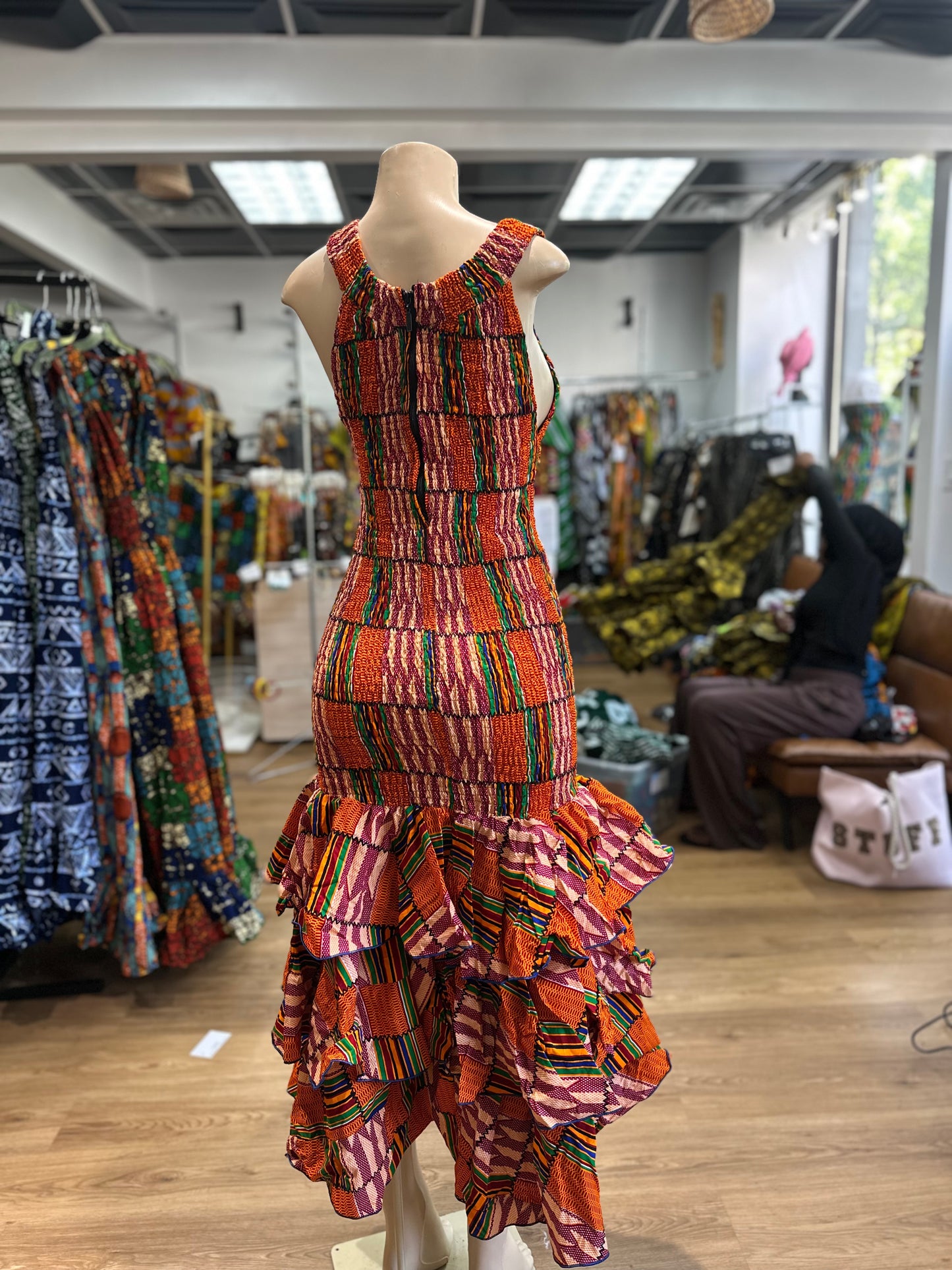 Thin Strap Mermaid kente
