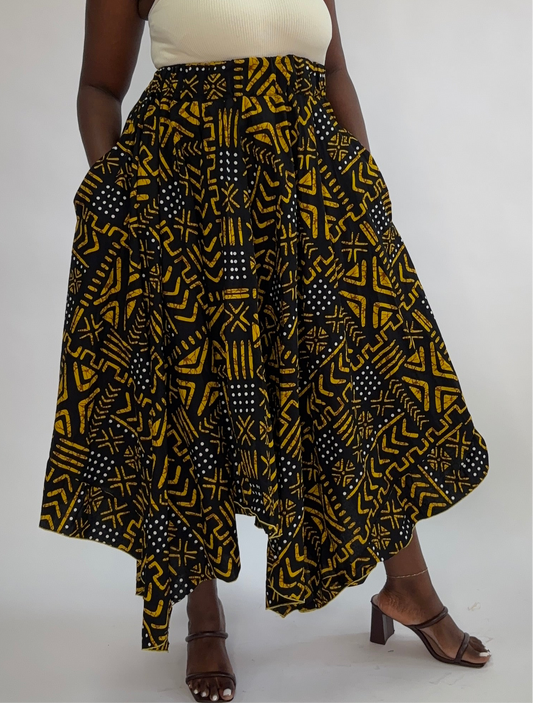 Angled Long Skirt
