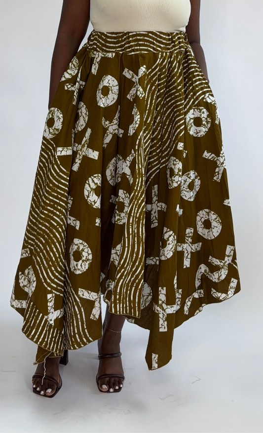 Angled Long Skirt