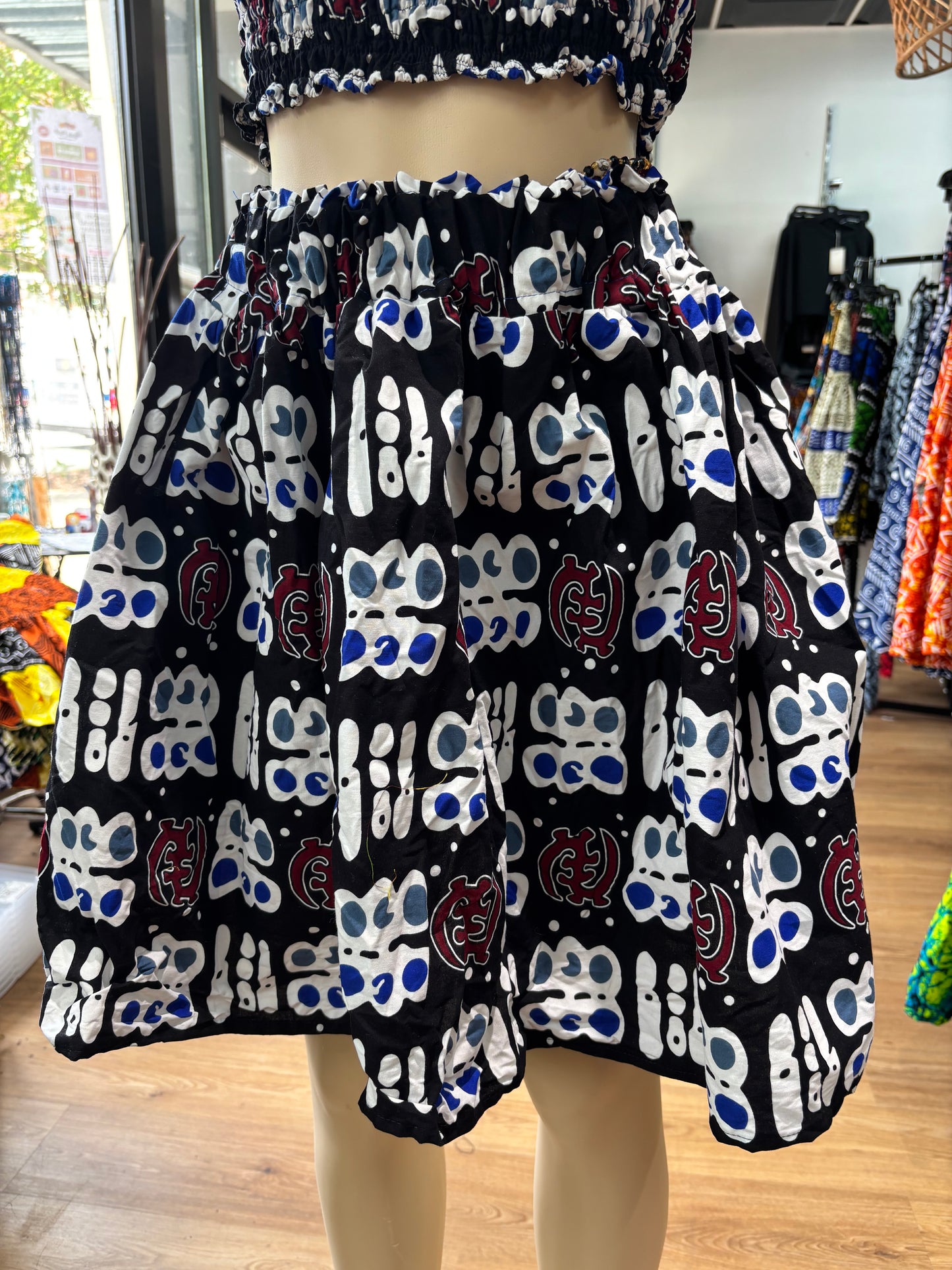 Short Flare Skirt ONLY black brown
