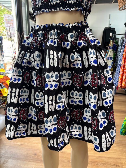 Short Flare Skirt ONLY black brown
