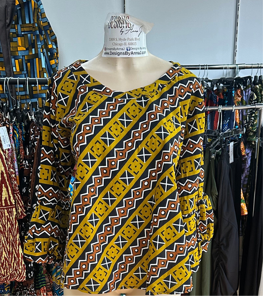 Long Puff Sleeve Top