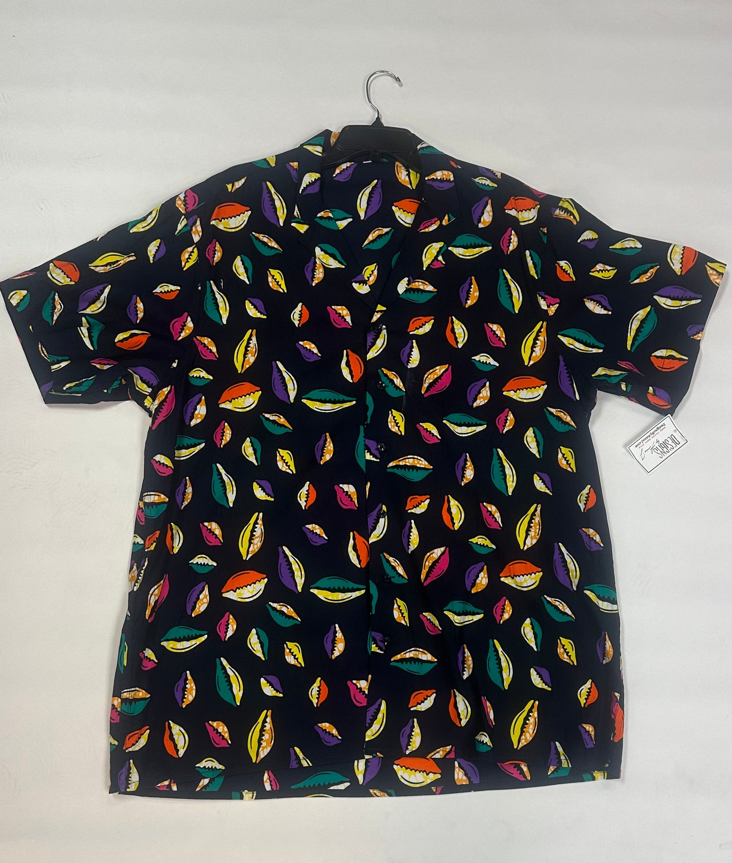 Short Sleeve Button Down Lapel Top