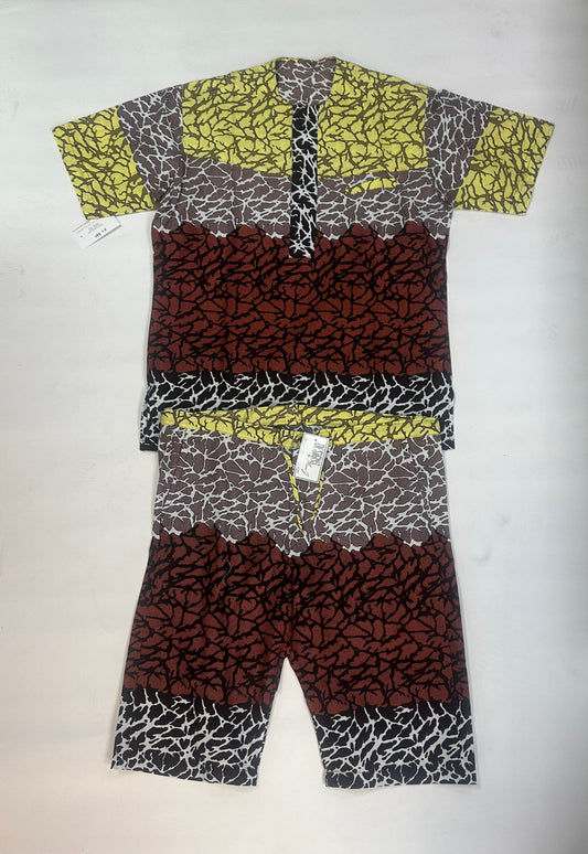 Men’s Short Sleeve Shorts Set