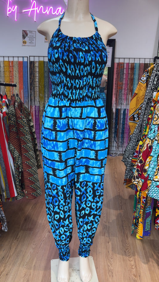 Elastic Halter Romper