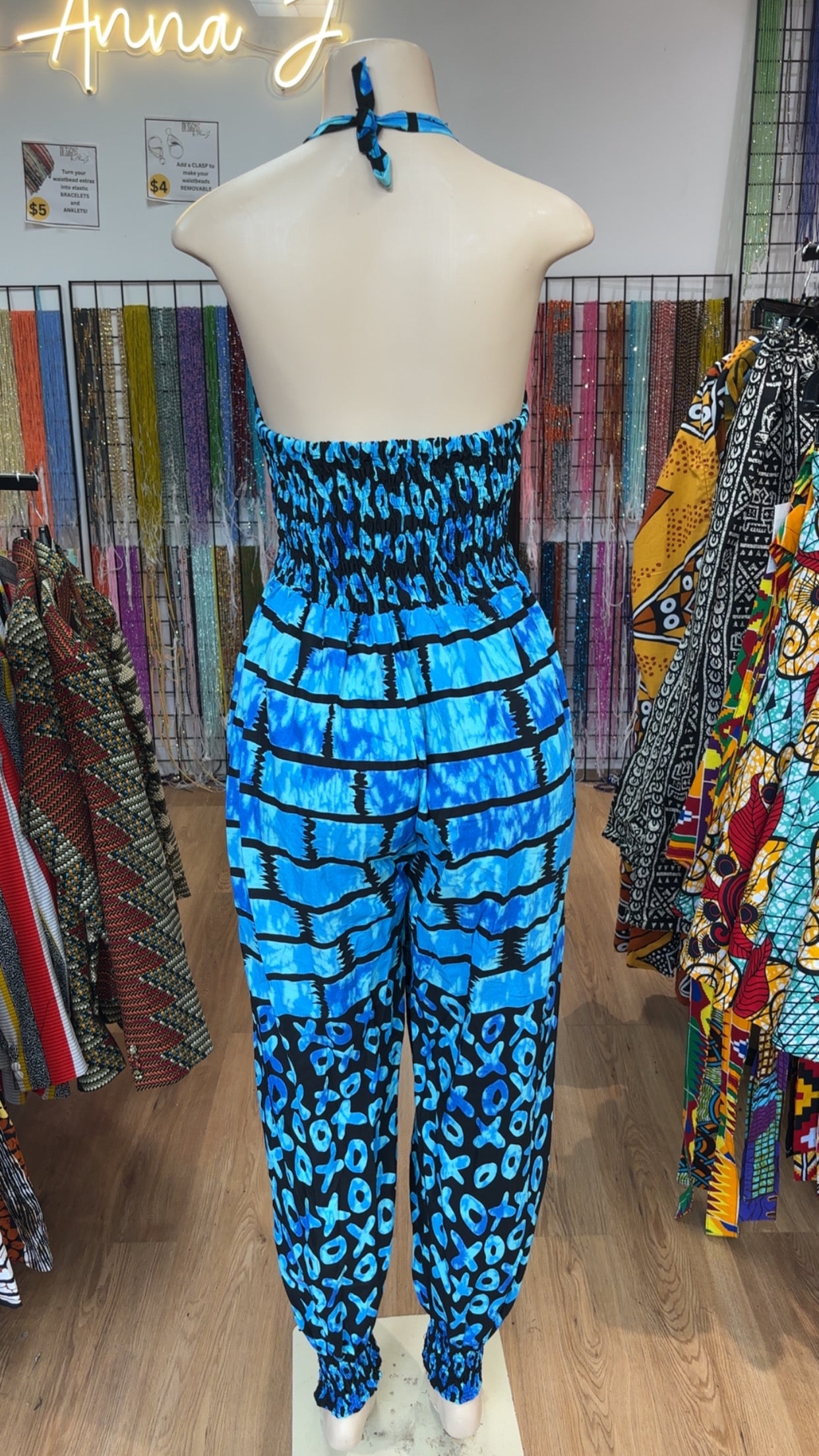 Elastic Halter Romper