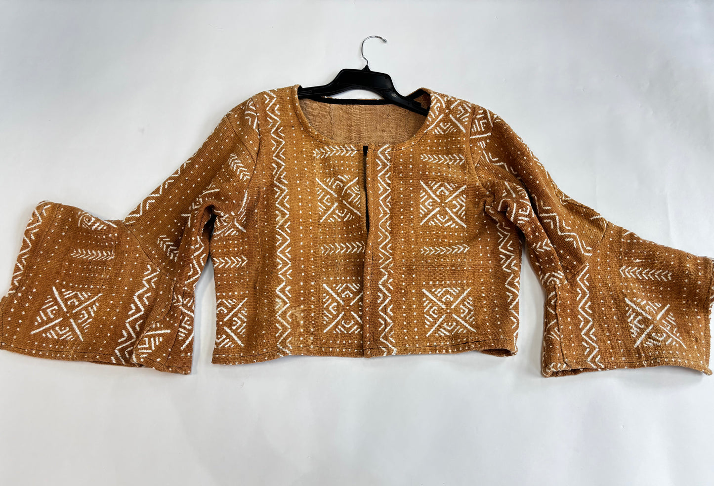 Flare Sleeve Mudcloth Jacket