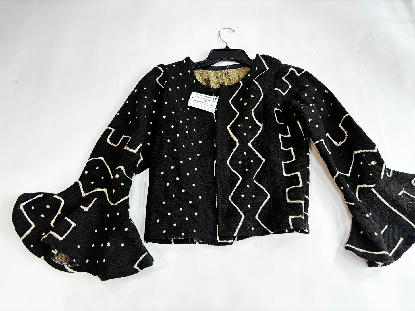 Flare Sleeve Mudcloth Jacket