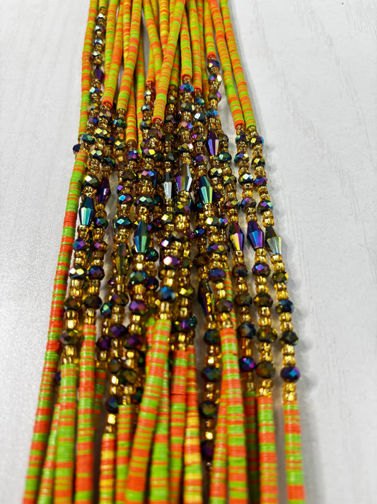 Multi color Multi spacer Waistbead