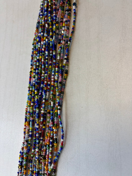 Multi color tiny bead Waistbead