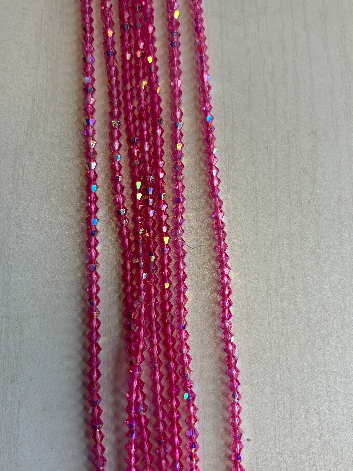 Pink Diamond Bead Waistbead