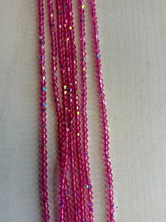 Pink Diamond Bead Waistbead