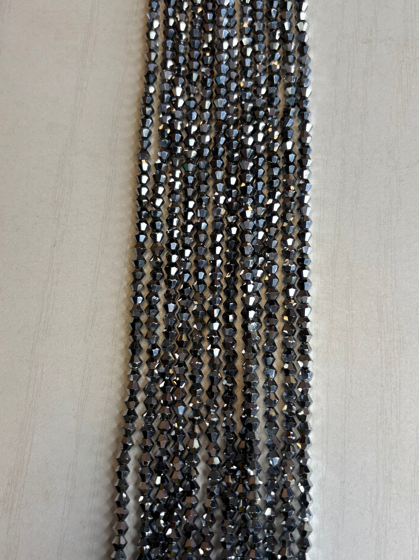 Silver Diamond Bead Waistbead