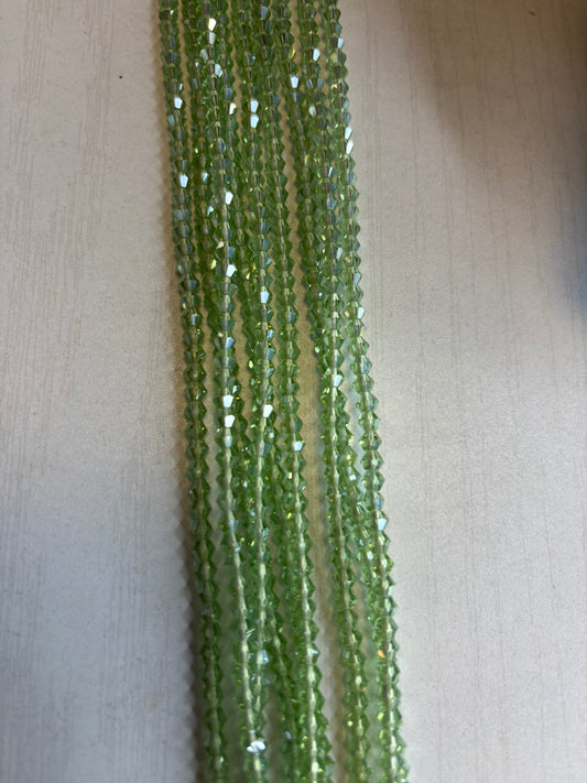 Light Green Diamond Bead Waistbead