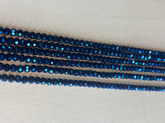 Shiny Dark Blue Waistbead