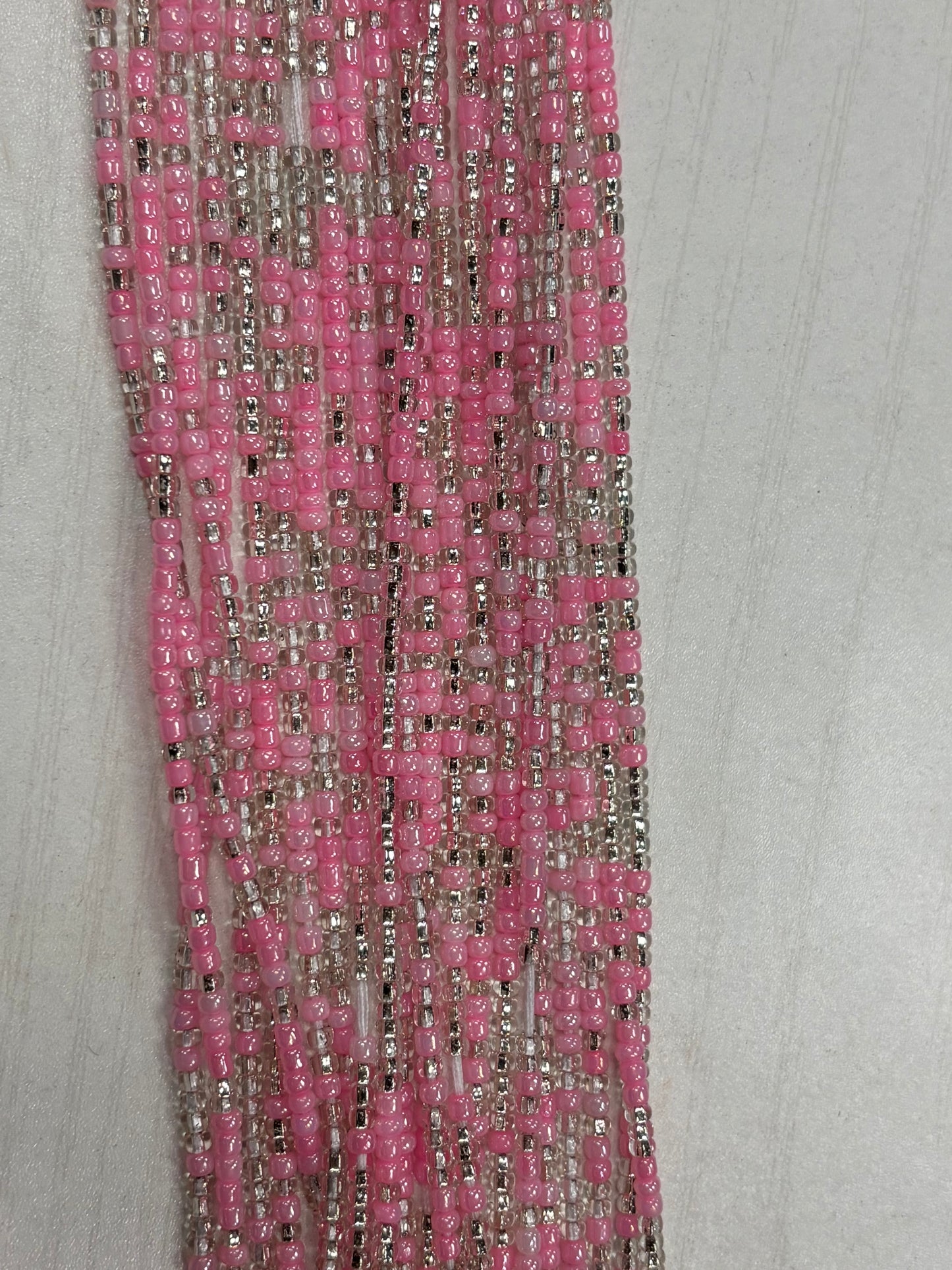Pink With Clear Waistbead