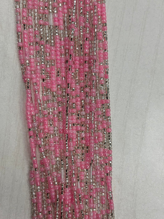 Pink With Clear Waistbead