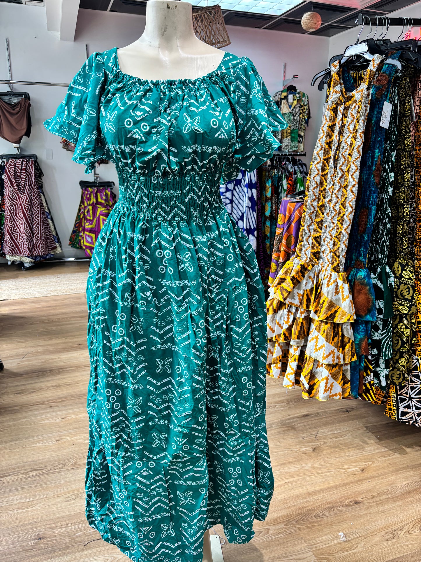 Flare Sleeve Long Dress