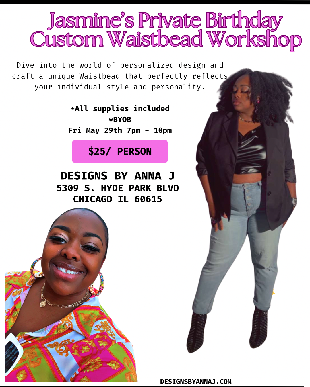 Jasmine’s 37th Birthday Private Waistbead Making Workshop
