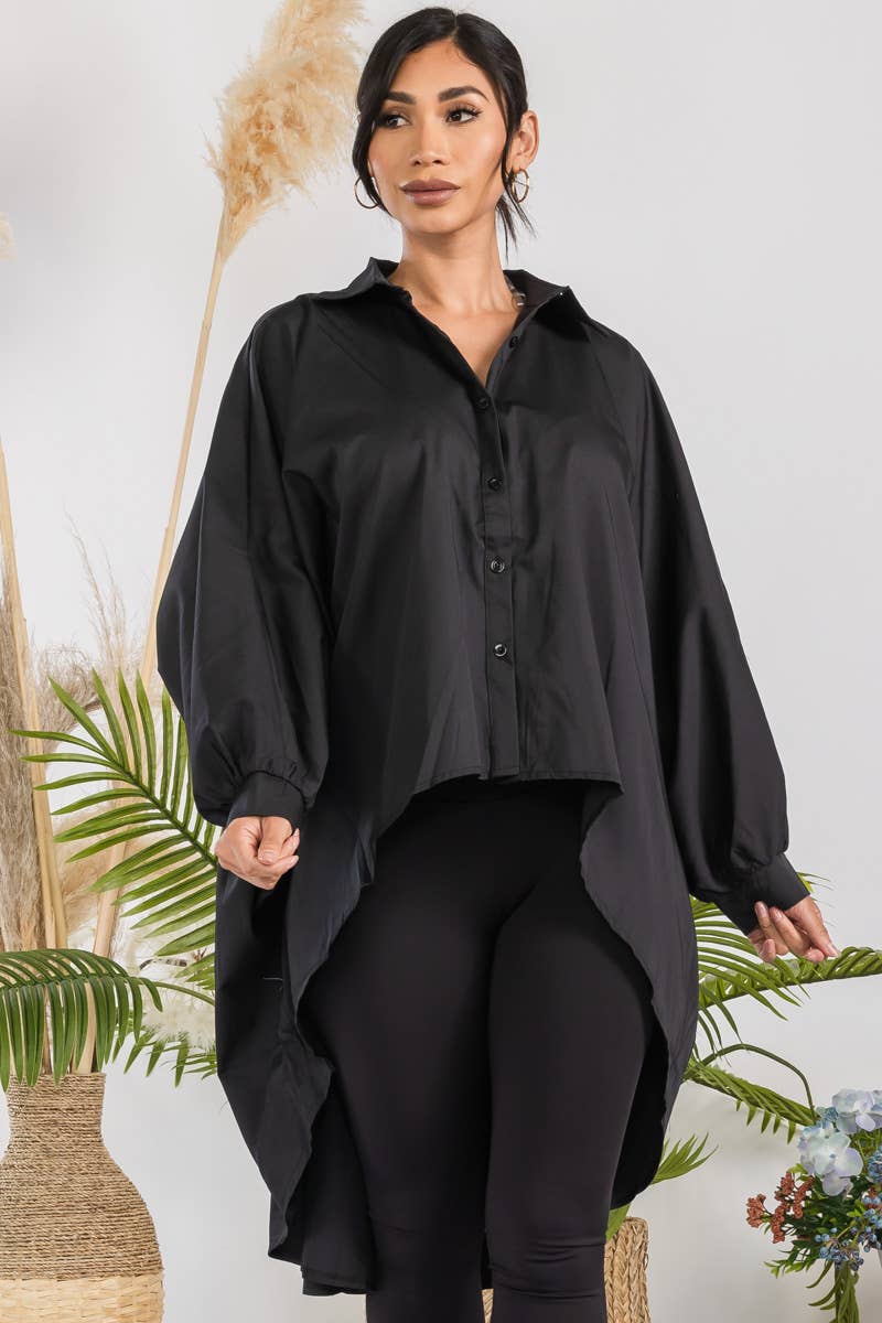Hi-Lo Long Sleeve Shirt