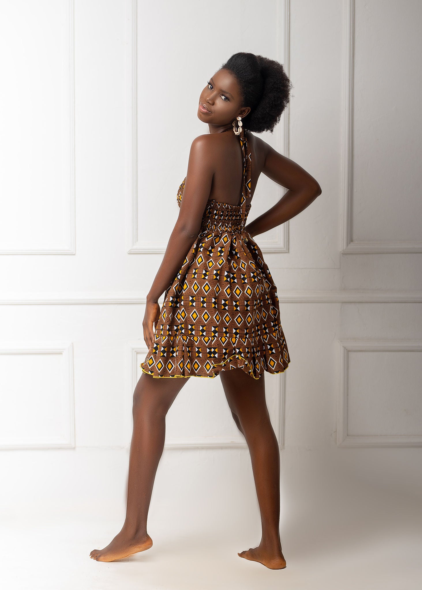 Halter Mini Flare Dress Halter Mini Flare Dress